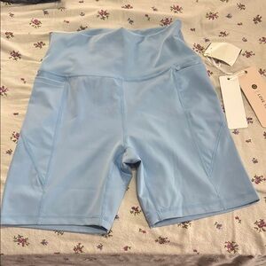 Women's Light Blue High-Waisted Shorts NWT SIZE S